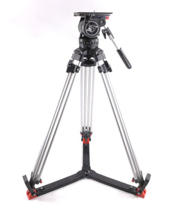 Sachtler VIDEO 18 II Fluid Head Aluminum Tripod 18II with Floor Spreader