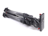 Sachtler VIDEO 18 S2 Fluid Head Carbon Fiber 100mm Tripod 18S2 Supports 48.5 lbs