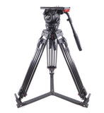 Sachtler VIDEO 18 S2 Fluid Head Carbon Fiber 100mm Tripod 18S2 Supports 48.5 lbs