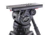 Sachtler VIDEO 18 S2 Fluid Head Carbon Fiber 100mm Tripod 18S2 Supports 48.5 lbs