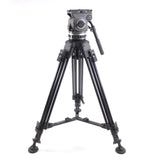 Cartoni Laser Z100 Fluid Head 2 Stage Aluminum Tripod Supports 22 lbs