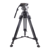 Cartoni Laser Z100 Fluid Head 2 Stage Aluminum Tripod Supports 22 lbs