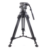 Cartoni Laser Z100 Fluid Head 2 Stage Aluminum Tripod Supports 22 lbs