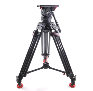 Sachtler VIDEO 20 S1 Fluid Head HD Speed Lock Carbon Fiber Tripod 100mm 20S1