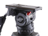 Sachtler Video 18 S1 Fluid Head w/ Heay Duty Carbon Fiber Tripod 18S1