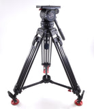 Sachtler Video 18P Fluid Head Tripod Carbon Fiber w/ Mid Level Spreader 18-P