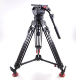Sachtler Video 18P Fluid Head Tripod Carbon Fiber w/ Mid Level Spreader 18-P