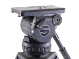 Sachtler Video 18P Fluid Head Tripod Carbon Fiber w/ Mid Level Spreader 18-P