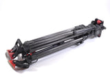 Sachtler Video 18P Fluid Head Tripod Carbon Fiber w/ Mid Level Spreader 18-P