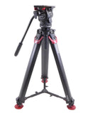 Sachtler aktiv8T Fluid Head System w/ Flowtech75 MS Carbon Fiber Tripod