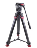 Sachtler aktiv8T Fluid Head System w/ Flowtech75 MS Carbon Fiber Tripod
