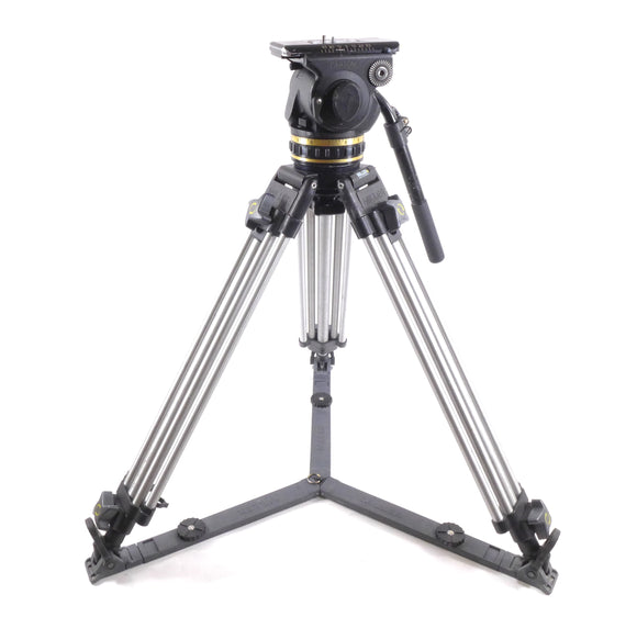 Cartoni Delta Fluid Head + Miller 2-Stage Aluminum Tripod System100mm (Pre-Owned)