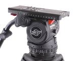 Sachtler VIDEO 18S2 Fluid Head Carbon Fiber 100mm Tripod System 18 S2
