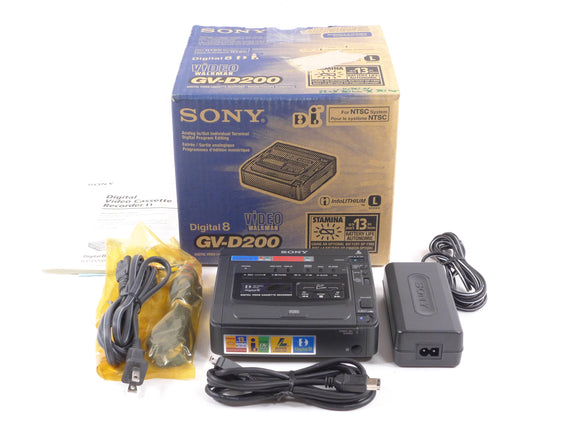 Sony GV-D200 Digital8 Recorder Player Hi8 8mm Portable Video Transfer Deck GVD200